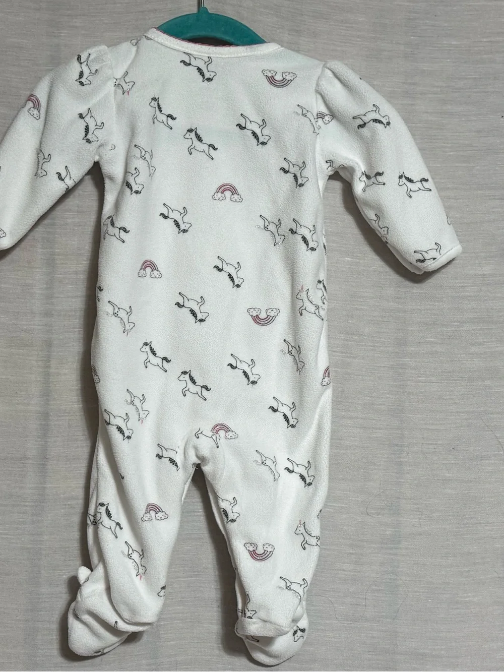 Child of Mine Carter’s 0-3M Unicorn Fleece Footed Sleeper